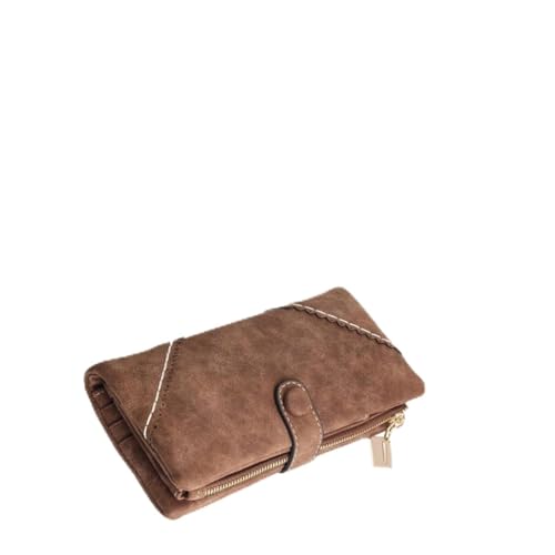 Warmhm Multi Funktions Geldbörse für Damen Langer Hand Zipper mit Schöner Spitzenverzierung für Geld und Persönliche Gegenstände Kaffee Erhältlich von Warmhm