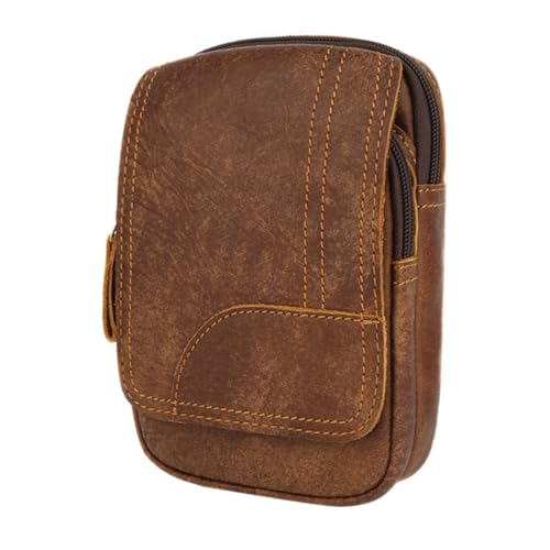 Warmhm Multifunktionale Herren Hüfttasche Vintage Outdoor Freizeit Gürteltasche für Reisen Alltag und Sport von Warmhm