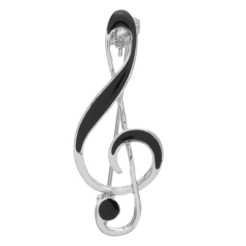 Warmhm Musikalische Note Brosche Zinklegierung Eleganter Anstecker für Jacken Anzüge und Taschen Minimalistisches Design für Formelle Anlässe Langlebig und von Warmhm