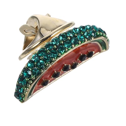 Warmhm Niedliche Japanische Wassermelonen Brosche Mini Frucht Anstecknadel Vielseitig als Kragen und Taschenpin für Kleidung Rucksäcke und Business Sakkos mit Charm von Warmhm