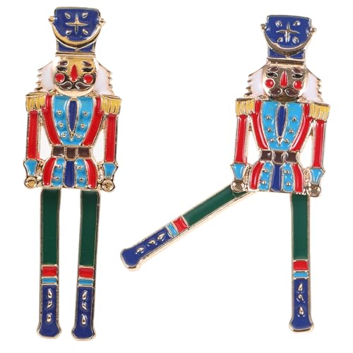 Warmhm Ohrstecker Kleine Nutcracker Ohrringe Damen Statement Schmuck Modisch Leicht Langlebig Geeignet für Alltag und von Warmhm