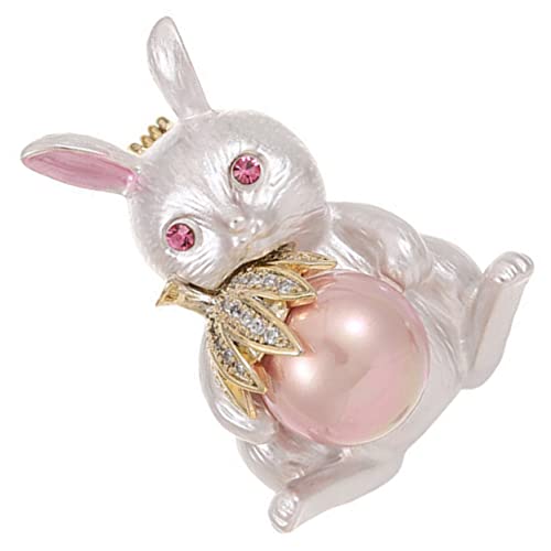 Warmhm Osterhase Brosche aus Feinem Tier Anstecknadel für Kleidung Schal Tasche Hasenbrosche als Niedliches Osteraccessoire Langlebig und Praktisch von Warmhm