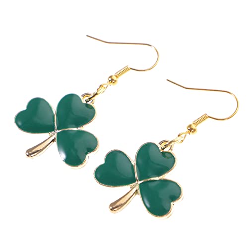 Warmhm Patrick Day Ohrringe Damen Leichte Kleeblatt Hängende Ohrschmuck Allergiefrei Festival Schmuck für Mädchen von Warmhm