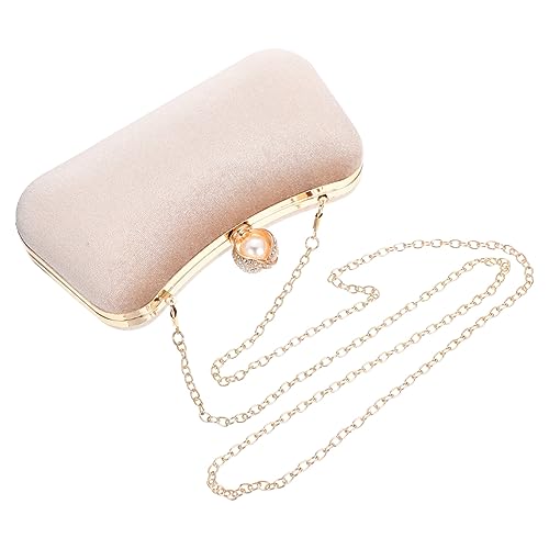 Warmhm Perlen Clutch Bag Damen Abendtasche mit Feinem Handwerk für Bankett Party Leichtes Langlebiges Design Mittlere Passend zu Jedem Outfit und Praktischer Aufbewahrung Kleiner von Warmhm