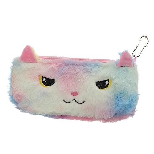Warmhm Plüsch Federmäppchen Cartoon Federtasche Mädchen Kleine Stifttasche Weicher Geldbeutel Portemonnaie Schreibwaren Organizer Kompakt Leicht Tragbar von Warmhm