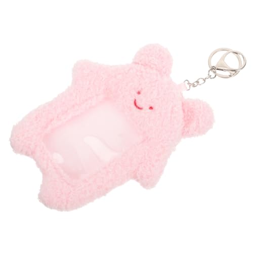 Warmhm Plüsch Kartenhülle Schlüsselanhänger Sichtbare Kartenhülle Weicher Schutz Cartoon Design Leicht und Strapazierfähig Für Mitarbeiter Krankenschwestern Ärzte Geeignet von Warmhm