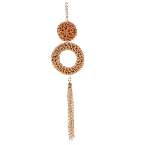 Warmhm Pulloverkette Damen Geflochtene Halskette Leichtes Design Alltag Party Schmuck Accessoire von Warmhm