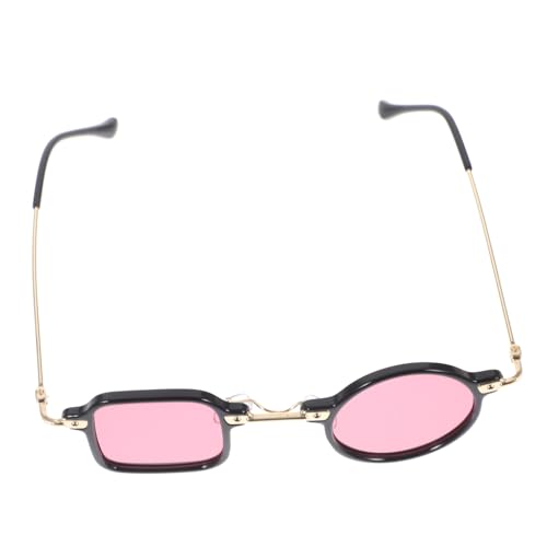 Warmhm Punk Unregelmäßige Herren Sonnenbrille Schwarz Rahmen Gläser Stylische Outdoor Sommer Schutz Sportbrille Leicht Trendige Party Brille von Warmhm