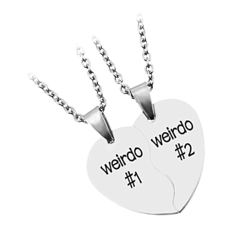 Warmhm Puzzle-halskette in Herzform Für Liebhaber Edelstahl-anhänger Mit Buchstabendruck Schmuck Zum Valentinstag Für Damen Als Geschenk Für Besondere Anlässe von Warmhm