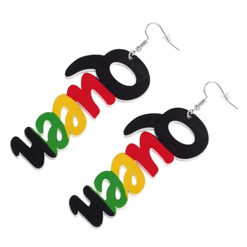 Warmhm Queen Buchstaben Ohrringe aus Holz Afrikanischer Stil Runde Bedruckte Creolen Modische Buchstaben Schmuck Leichter Ohrschmuck für Damen Vielseitig für Feiern und Alltag Warmhm Queen Buchstaben Ohrringe aus Holz Afrikanischer Stil Runde Bedruckte Creolen Modische Buchstaben Schmuck Leichter Ohrschmuck für Damen Vielseitig für Feiern und Alltag von Warmhm