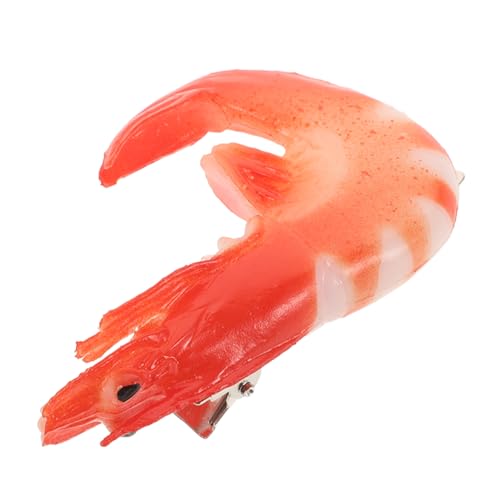 Warmhm Realistische Garnelen-haarspange Lustige Cartoon-haarspangen Süße Haarspangen Mit Lebensmittelsimulation Kopfbedeckung Für Damen Haarspange Mit Entenschnabelclip Passend Für von Warmhm