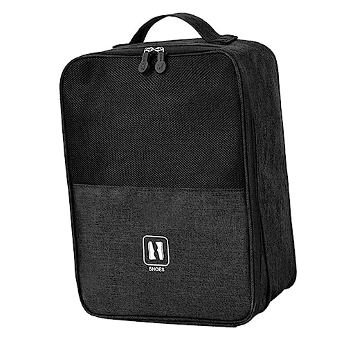 Warmhm Reise Schuhtasche Schwarz wasserdichte und Staubdichte Aufbewahrung für Turnschuhe Handtücher und Kosmetik Multifunktionale Organizer Tasche mit Großem Volumen für Unterwegs von Warmhm