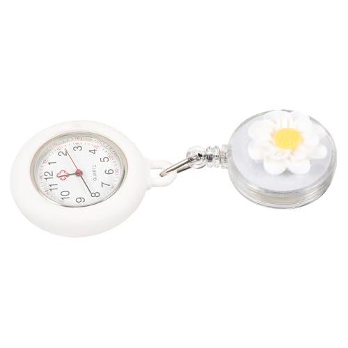 Warmhm Retraktuelle Krankenschwesteruhr mit Clip Ausziehbare Pflegeuhr für Damen und Ärzte Robuste Taschenuhr mit gut ablesbarem Display Praktisches Zubehör für Medizinisches Personal von Warmhm