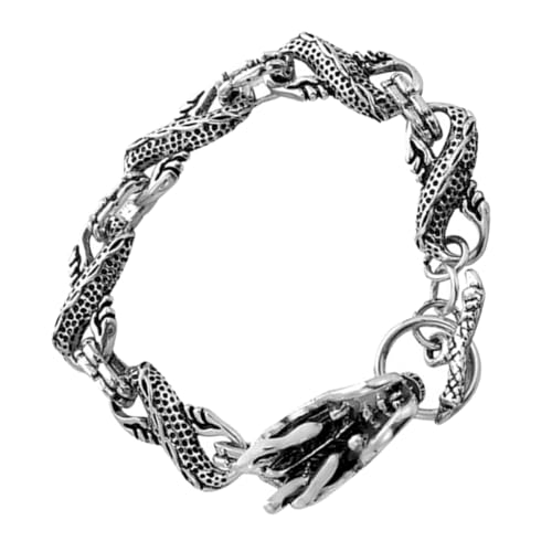 Warmhm Retro Dragon Armband Hip Hop Schmuck für Männer Kreative Designs Einzigartiger Stil für Weihnachten Geburtstage und Besondere Anlässe von Warmhm