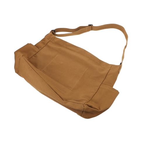 Warmhm Retro -arbeitsanzugstasche Arbeit Handtaschen Für Frauen Alltagstragetaschen Für Damen Brown Crossbody -geldbörse Dicke Leinwand -einkaufstasche Umhängetasche Hellbraun Segeltuch von Warmhm