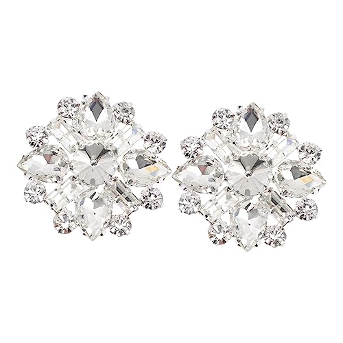 Warmhm Rhinestone Bridal Schuhschnalle Paar Kristall Hochzeitsschuh Clip Elegant Damen Pumps Schuhschmuck für High Heels Party Alltag von Warmhm