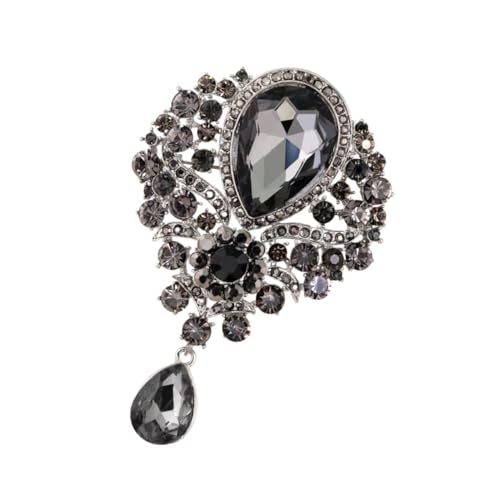 Warmhm Strass Brosche Pin Für Damen Mit Glitzersteinen Anstecknadel Aus Glas Für Mäntel Kragen Revers Taschen Und Rucksäcke Alltags Und Anlassschmuck von Warmhm