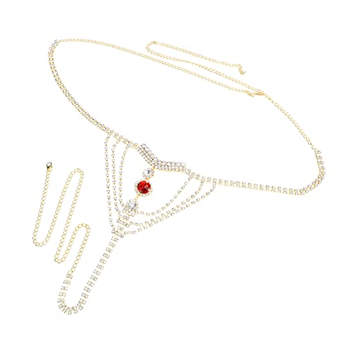Warmhm Rhinestone Unterwäsche Body Chain für Frauen Funkelnde Tanga für Einen Atemberaubenden Look für Partys und Nachtclubs Komfortablem Material Gefertigt von Warmhm