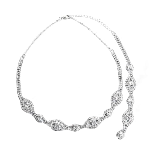 Warmhm Rückenkette mit Funkelndem Tassel Anhänger Modischer Brautschmuck für Damen Eleganter Hochzeitsschmuck Fein Verarbeitet Vielseitig für Party und Alltag Geeignet von Warmhm