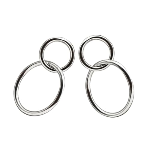 Warmhm Runde Ohrringe für Frauen Leichte Ear Drops mit Kreativem Design Einzigartiger Geometrischer Form Schmuckstück für Freundin Ehefrau oder Mutter von Warmhm