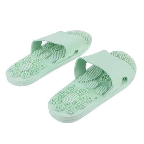 Warmhm Rutschfeste Massage Badesandalen Damen Sommer Hausschuhe Atmungsaktive Indoor Slipper Offene Zehen Unisex Komfortable Badezimmer Pantoletten von Warmhm