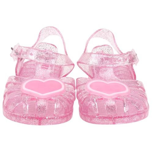 Warmhm Sandalen Sommer Leichte Rutschfeste Hausschuhe mit Verschlossenem Zeh Komfortable Freizeitpantoffeln für Junge Mädchen und Kleinkinder Rot von Warmhm