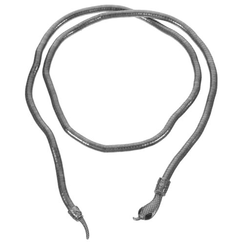 Warmhm Schlangenhalsband für Damen Biegsame Schlangenkette als Halskette oder Armband Auffälliger Schmuck für Partys Halloween Cosplay Warmhm Schlangenhalsband für Damen Biegsame Schlangenkette als Halskette oder Armband Auffälliger Schmuck für Partys Halloween Cosplay von Warmhm