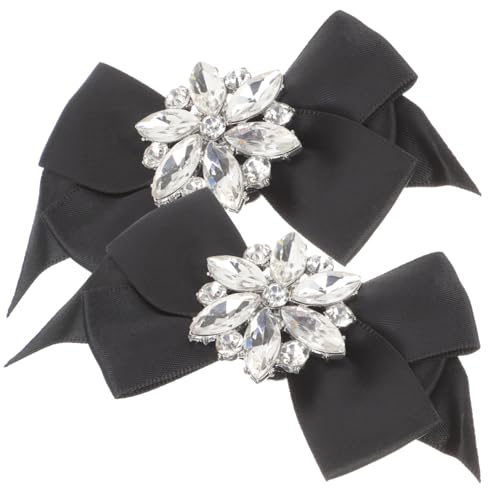 Warmhm Schleifen Schuhclips mit Kristallbesatz Damenschuhschmuck für Hochzeit und Party Abnehmbare Schuhschnallen für High Heels Einfache Anbringung Schuhdekoration Warmhm Schleifen Schuhclips mit Kristallbesatz Damenschuhschmuck für Hochzeit und Party Abnehmbare Schuhschnallen für High Heels Einfache Anbringung Schuhdekoration von Warmhm