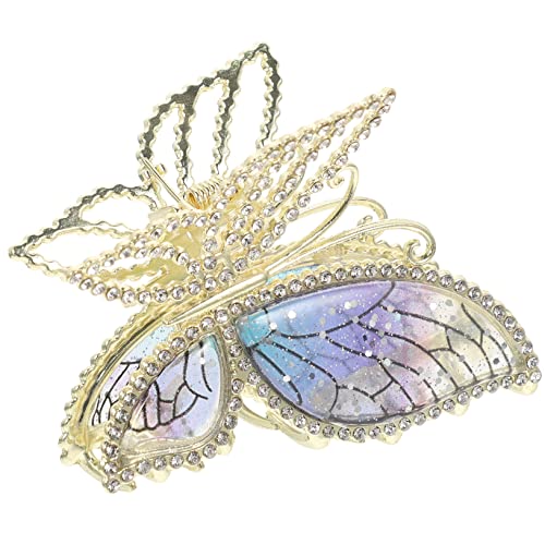 Warmhm Schmetterlings Haarklammer Clip Haarklaue für Damen Rutschfestes Haaraccessoire für Partys Zeremonien Robustem Material Hübsches Design von Warmhm