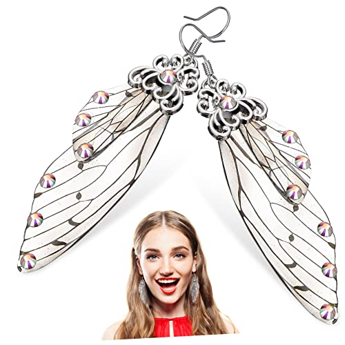 Warmhm Schmetterlingsflügel Ohrringe für Frauen Lange Leichte Tropf Ohrringe Modischer Damenschmuck für Hochzeiten Partys und Besondere Anlässe Perfektes für Valentinstag Geburtstage und von Warmhm