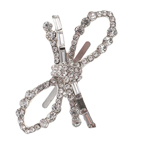 Warmhm Schuhclips Damen mit Schleifen für Hochzeits und Brautschuhe Wiederverwendbare Glitzer Anstecker für Schuhe Vielseitig Einsetzbar für Taschen und Accessoires von Warmhm