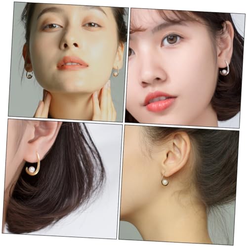 Warmhm Silber Ohrstecker Damen Perlenohrringe Vergoldet Design Party Ohrschmuck Ohraccessoires für Frauen Warmhm Silber Ohrstecker Damen Perlenohrringe Vergoldet Design Party Ohrschmuck Ohraccessoires für Frauen von Warmhm