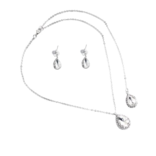 Warmhm Silber Schmuckset Damen mit funkelnden Hochzeit Ohrringe und Körperkette Elegantes Brautschmuck set für Party und Alltag Feine Verarbeitung Modisch und Vielseitig Kombinierbar von Warmhm