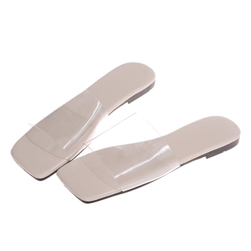 Warmhm Sommer Damen Slipper Fashion Outdoor Slipper Transparent Flach Langlebig Atmungsaktiv Modisch Angenehm für Alltag und Freizeit Warmhm Sommer Damen Slipper Fashion Outdoor Slipper Transparent Flach Langlebig Atmungsaktiv Modisch Angenehm für Alltag und Freizeit von Warmhm