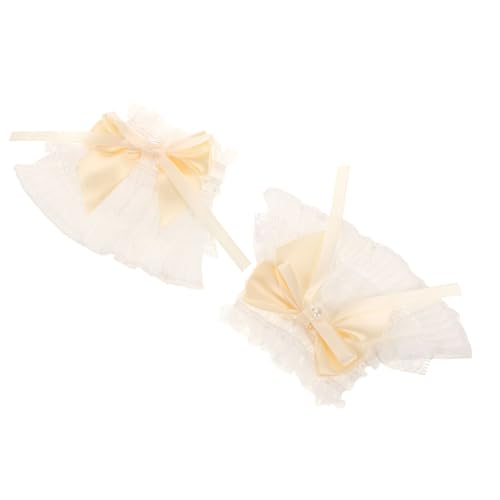 Warmhm Spitzenhandmanschetten Für Damen Elastische Handgelenkmanschetten Als Puffärmel Abnehmbare Ärmel Für Kleider Und Hochzeitskleider Accessoires Für Fotoshows Und Kostüme von Warmhm