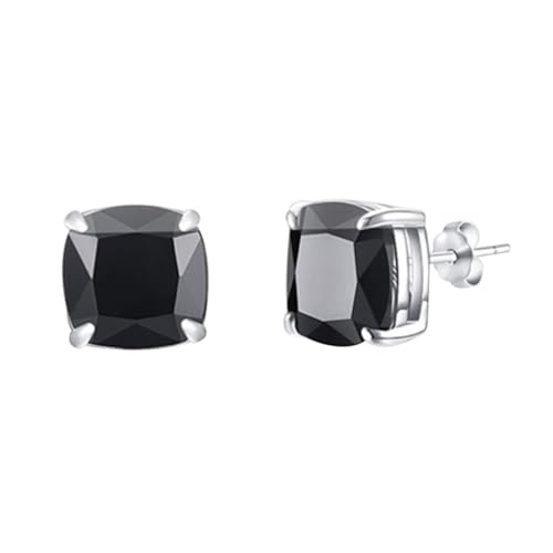 Warmhm Sterling Silber Ohrstecker Damen mit Funkelndem Schwarz und Platin Ohrringe für Hypoallergen und Leicht zu Tragen Warmhm Sterling Silber Ohrstecker Damen mit Funkelndem Schwarz und Platin Ohrringe für Hypoallergen und Leicht zu Tragen von Warmhm