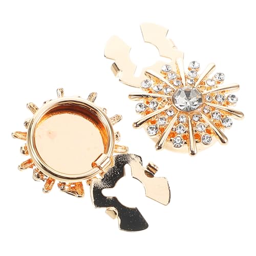 Warmhm Strass Knopf Abdeckungen Damen Manschettenknöpfe Schmuck Cufflinks für Hemden Elegant Vielseitig für Hochzeit Business Dinner Einfache Langlebig von Warmhm