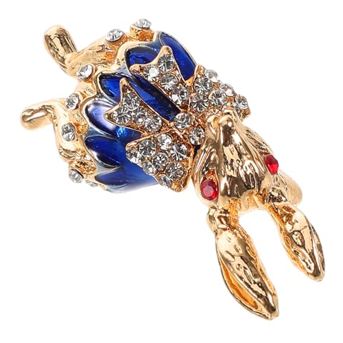 Warmhm Strassbesetzte Kaninchen Brosche mit Schleife Bunte Glitzer Osterbrosche als Schalnadel und Tuchnadel Dekoratives Accessoire für Damen Vielseitig als Schmuck und Stopper für von Warmhm