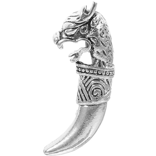 Warmhm Tierische Brosche Wolf Kopf Anstecknadel Metall Schmuck für Damen Retro Design Vielseitig Einsetzbar für Kleidung Schals und von Warmhm