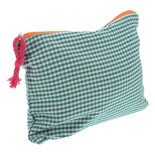 Warmhm Tragbare Kosmetiktasche mit Großem Fassungsvermögen Retro Design Vielseitig als Make Up und Stifttasche Kompakt und Leicht für Schule Reisen und Alltag Geeignet von Warmhm