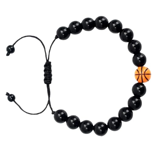 Warmhm Tragbares Basketball Armband für Herren Sport Themen Handgelenkschmuck Elegantes Design Perfektes für Sportliebhaber und Basketball Fans von Warmhm