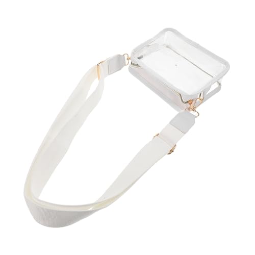 Warmhm Transparente Damen Umhängetasche Kleine Crossbody Tasche mit Verstellbarem Ergonomischem Breit Schultergurt Klare Handtasche für Konzert Sport Veranstaltungen von Warmhm