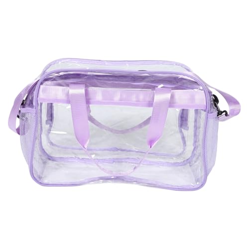 Warmhm Transparente PVC Reisetasche Große Kapazität Klare Tragetasche Für Damen Fitness Strand Kosmetik Organizer Alltag Reise von Warmhm