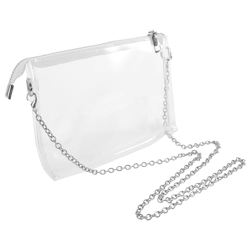 Warmhm Transparente Umhängetasche mit Reißverschluss für Konzerte und Festivals Durchsichtige Handytasche und Geldbörse Verstellbarer Schultergurt Leicht und Langlebig für Damen und von Warmhm