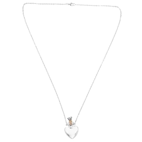 Warmhm Transparentes Herz Anhänger Halskette Vial Parfüm Fläschchen mit Sicherem Verschluss Ätherisches Öl Flakon Schmuck für Damen Modischer Duftbehälter als Vielseitiges Accessoire von Warmhm