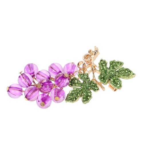 Warmhm Trauben Brosche aus Legiertem Anstecknadel mit Sicherem Verschluss Einzigartige Fruchtform Modisches Damen Accessoire für Pullover Schal Hut und Rucksack von Warmhm