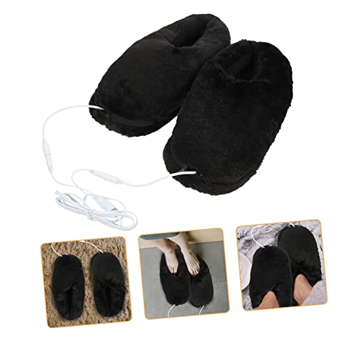 Warmhm USB Beheizbare Hausschuhe Winter Wärme Schuhe Elektrisch Wärmende Slippers Schwarz Atmungsaktiv Für Zuhause Büro Schlafzimmer Warmhm USB Beheizbare Hausschuhe Winter Wärme Schuhe Elektrisch Wärmende Slippers Schwarz Atmungsaktiv Für Zuhause Büro Schlafzimmer von Warmhm