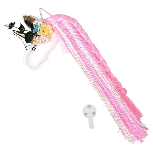 Warmhm Unicorn Haarschmuck Organizer Wandhalterung Multifunktionaler Haarclip und Haarklammern Halter für Frauen Platzsparender Niedlicher Haarspangen Aufbewahrungsriemen für von Warmhm