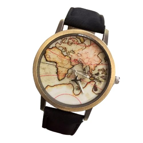 Warmhm Unisex Armbanduhr mit Canvas Band Kreative Quarzuhr Bronzed Gehäuse Langlebig für Damen und Herren für Alltag und Besondere Anlässe von Warmhm