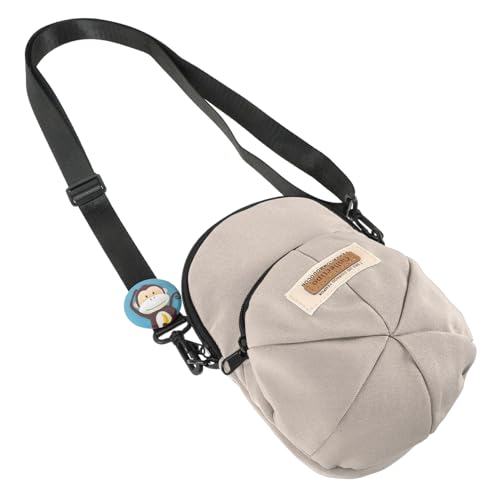 Warmhm Verstellbare Herren Crossbody Tasche in Hut Form Modische Umhängetasche mit Großem Stauraum Vielseitige Schultertasche für Reisen Alltag und Freizeitaktivitäten in Khaki von Warmhm